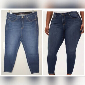 Torrid Sky High Skinny Jeam Premium Stretch Dark Wash Size 20 Short 20P